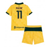 AC Milan Christian Pulisic #11 Koszulka Trzecia dzieci 2025-26 Krótki Rękaw (+ krótkie spodenki)